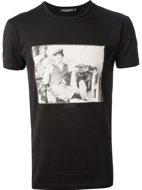 al pacino t shirt dolce gabbana|Dolce & Gabbana Al Pacino Tshirt in Black for Men .